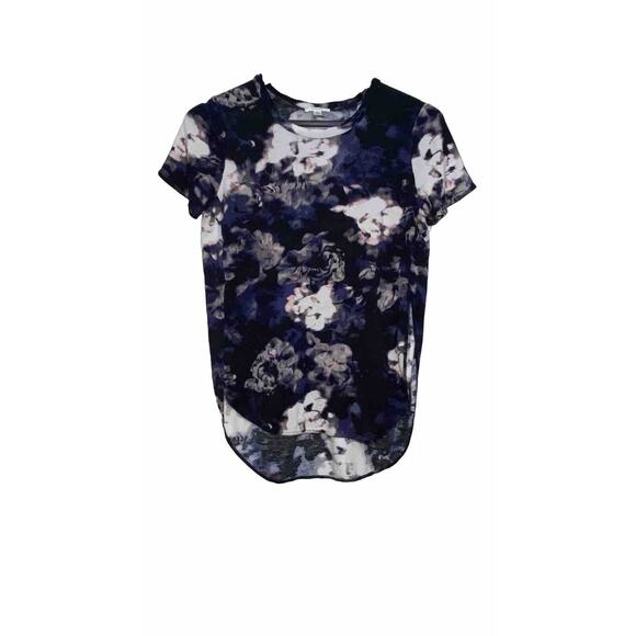 ARITZIA Wilfred Sz XS Scoop Neck Short Sleeve Hi-Lo Split Side Hem T Shirt - Picture 1 of 10